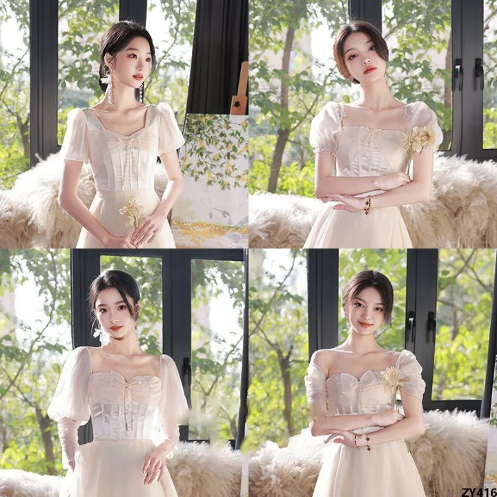 2023%20Women's%20Summer%20Long%20Dress%20Women's%20Graduation%20Dress%20New%20Formal%20Dress%20Bridesmaid%20Niche%20Bridesmaid%20Sisters%20Fairy%20-%20Image%202