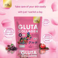Manee Gluta Collagen Pink 30 Sachets Collagen Drink for Skin, Hair, and Nail Nourishment . Clear, radiant Skin, Strong Nails, and Healthy Hair. Nourishes White, Clear Skin: skin clarity and Brightness.Strengthens Nails,healthy hair growth Zero Fat & Sugar. 