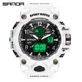【Miga Plaza】 Sports Brand Fashion Watch Men LED Digital Quartz Watch Men Top Luxury Multi-Function Analog Digital Watch Waterproof Watch. 