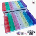 7 Days Medicine Box (Morning, Noon, Eve, Bed) Weekly Medicine Organizer l Portable Medicine Tablet Dispenser l Storage Box l Travel Pill Box Container Case. 