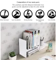 VTEC FURNITURE Desktop Organizer Office Storage Rack / Adjustable Wood Display Shelf / Book organizer. 