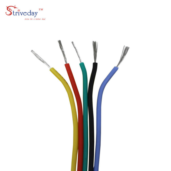 30m/box 18awg 6 Colors Mix Set Kit Soft Silicone Stranded Electrical ...