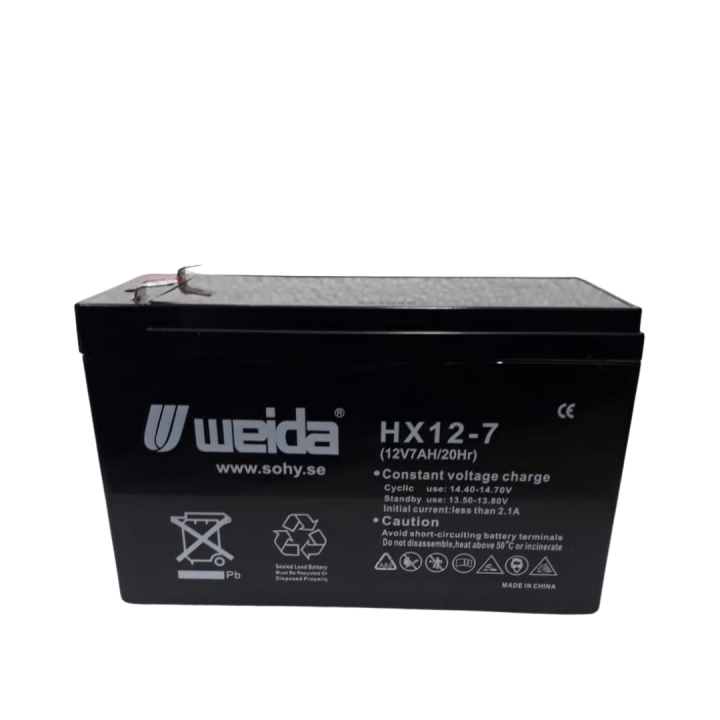 12v 7ah Sealed Lead-Acid Rechargeable Battery