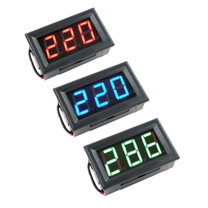 110V-220V-380V Digital Voltmeter AC 70V to 500V 0.56 inch LED Digital Panel Meter Voltage tester RED/GREEN/BLUE monitor