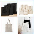 【HOT】 Canvas Cotton Bag Grocery Handbag Foldable Fabric Tote Bag Portable Storage Organizer Shopping Bag For Woman Cloth Organizer Bag. 