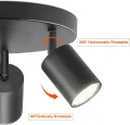 Led GU10 Pendent Lamps 3/4 Head Track Lighting Fixture Surface Mounted LED Spotlight Ceiling Spot Lights for Kitchen Living Room. 