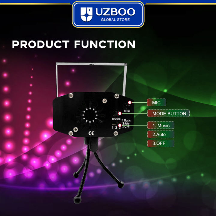 UZBOO%20RGB%20Laser%20Stage%20Lights%2032%20Pattern%20Party%20Projector%20Lights%20DJ%20Disco%20Sound%20Activated%20Strobe%20Lights%20RGB%20LED%20Laser%20Projector%20For%20Birthday%20Wedding%20KTV%20Bar%20Concert%20USB%20Plug%20-%20Image%205