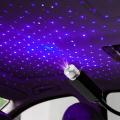 Blue LED Car Roof Star Night Light Projector Atmosphere Galaxy Car Lamp USB Decorative Lamp Adjustable Car Light-Blue. 