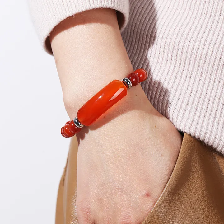 Women%20Bracelet%208mm%20Round%20Beads%20Natural%20Stones%20Elegant%20Pink%20Faux%20Crystal%20Bridge%20Ladies%20Bracelet%20Fashion%20Jewelry%20-%20Image%203