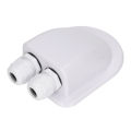 Solar Entry Housing Cable Junction Box Waterproof Solar Panel Double Wire Cable Entry Gland Box for External Power Wiring. 