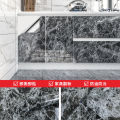 Vinyl Marble Wallpaper Modern Kitchen Oil Proof Waterproof Self Adhesive Fire Prevention Wall Sticker For Ambry Furniture Decor. 