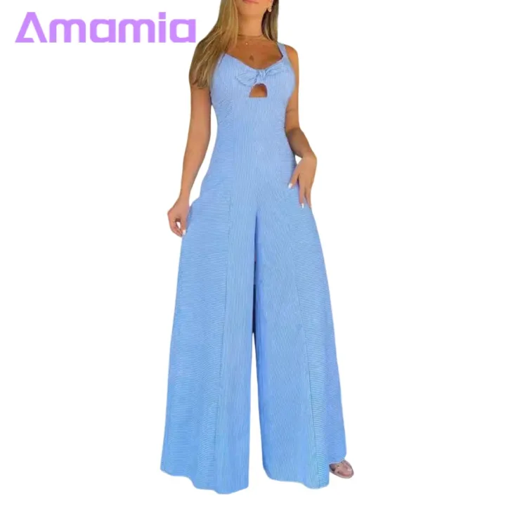Women%20Jumpsuit%20Chest%20Cutout%20Straps%20Wide%20Har%20Hollow%20Backless%20Jumpsuit%20-%20Image%203