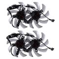 2X 87mm FDC10H12S9-C Video Card Cooling Fan Replace Cooler for Palit GTX 1070 GTX 1070 TI 8G Dual GTX 1060 Dual. 