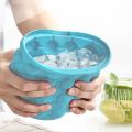 Ice Genie New & Improved- The Original Ice Cube Maker, Now Larger Cubes, Silicone Bucket With Lid, Use Indoors/Outdoors, Bottled Beverage Cooler As Seen on TV. 