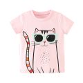 Kids T-Shirt 2-8 Years Baby Girl Cotton T-shirts Cartoon Pattern Cute For Girls Children Summer Short Sleeve Infant Clothing. 