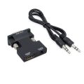 1080P HDMI Female to VGA Male with Audio Output Cable Converter Adapter. 