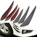 Universal Fit 6Pcs Front Bumper Lip Diffuser Splitter Fins Body Spoiler Canards. 