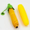 Waterproof UV Protection Creative Vegetable Folding Umbrella Eggplant Carrots Corns Umbrella Sunshade Rain Gear for Kid Gifts. 