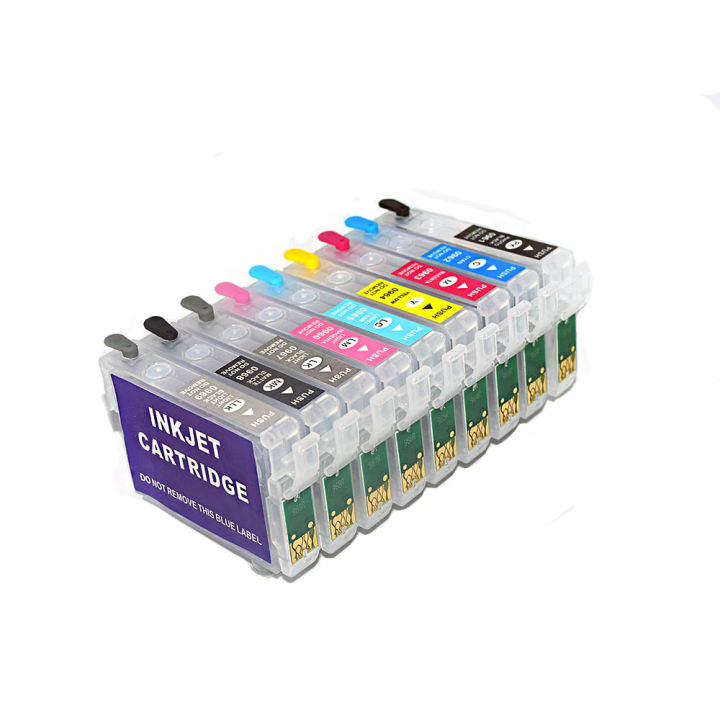 T0961-%20T0969%20Refillable%20Ink%20Cartridge%20WIth%20Auto%20Reset%20Chip%20For%20Epson%20Stylus%20Photo%20R2880%20Printer%20-%20Image%203