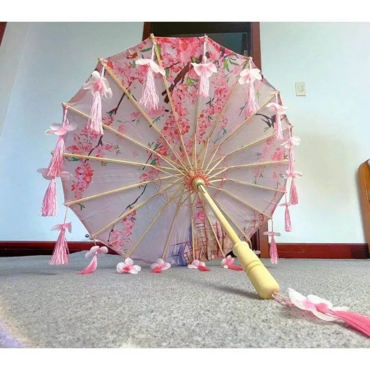 [Ready Stock]🔥Dance Umbrella Dancing Performance Props Catwalk Photograph Decoration Oil Paper Umbrella