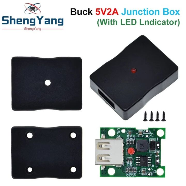 5V 2A Solar Panel Power Bank USB Charge Voltage Controller Regulator 6-20V To 5V Step Down Module With LED Indicator