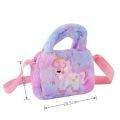 Kid Embroidery Unicorn Plush Crossbody Purses And Handbags Little Girls Rainbow Fluffy Purse Cute Cartoon Furry Shoulder Bag. 