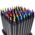 1pc 7Color Gradient Rainbow Color Pencils Black Wood Painting Crayon Multicolored Pencils Adults Kids Children Art Drawing Coloring Sketching Stationery. 