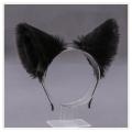 Cute Cat Fox Fur Ear Hair Hoops Night Hairband Headbands Hair Cat Ear Hair Band. 