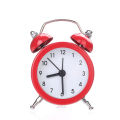 Mini Round Metal Alarm Clock Desk Stand Clock for Home Room Kitchen Office. 
