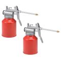 High Pressure Pump Action Oiler 250ml Lubrication Feed Oil Can Spray Gun Pot. 