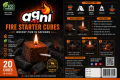 AGNI Fire Starter Cubes - 20 Cubes | Eco-Friendly BBQ & Charcoal Fire Lighter | Long Burning | Odorless | Made in Sri Lanka. 