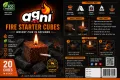 AGNI Fire Starter Cubes - 20 Cubes | Eco-Friendly BBQ & Charcoal Fire Lighter | Long Burning | Odorless | Made in Sri Lanka. 