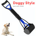 Pet Long Handle Large Jaw Poop Scoop Dog Puppy Cat Animal Waste Clean Picker Pets Dogs Cats Poop Shit Excreta Bog Pick up Jaw Pooper Scooper Shovel without Smelling. 