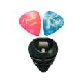 2 Pcs Guitar Pick and Pick Holder - Celloloid 0.46mm Gauge Pick - pick mount. 