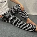 Summer Artificial Cotton Men's Trousers Cotton Silk Large Size Home Pants Thailand Travel Beach Pants Loose plus Size Pajamas Thin. 