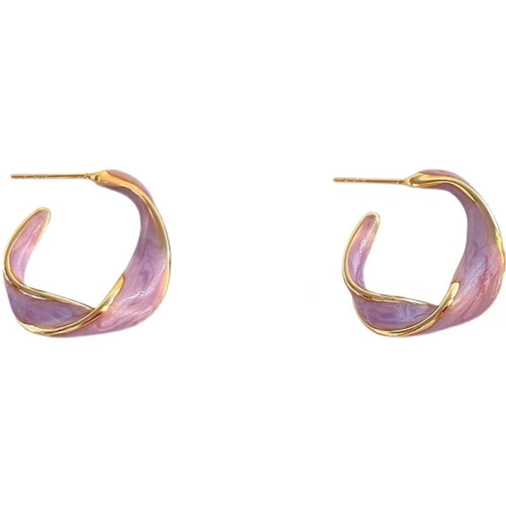Gift%20jewelry%20Purple%20earrings%20Handcrafted%20Metal%20golden%20Lavender%20color%20Lavender%20earrings%20Woman%20Metal%20twisted%20earrings%20for%20Casual%20wear%20Formal%20occasions%20Party%20accessories%20Fashion%20enthusiasts%20Birthday%20or%20anniversary%20gifts%20-%20Image%204