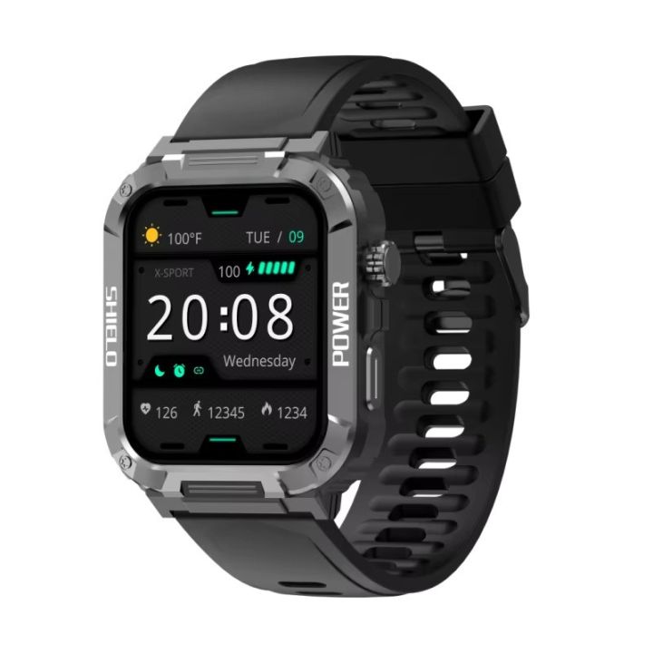 Apex Fit Sport S06 Smartwatch 1.91'' Full Touch Screen BT Call Outdoor Fitness Tracker Smart Watch With IP68 Waterproof