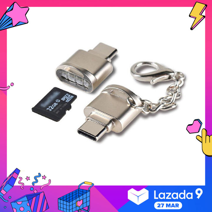 Mini Type C Micro SD TF Memory Card Reader OTG Adapter USB 3