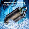 100W Mini Car Charger Double USB Lighter Fast Charging WARP Flash Charging USB TypeC Car Phone Charger Auto Interior Accessories. 