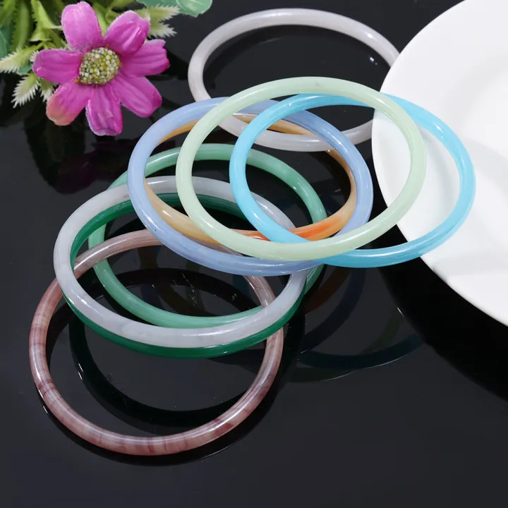 Fashion%20Natural%20Fine%20Round%20Agate%20Jade%20Bangle%20Glass%20Imitation%20Jade%20Tinker%20Bracelet%20for%20Women%20-%20Image%207