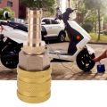 6mm Car Quick Connect Tire Valve Clip Pump Nozzle Clamp Solid Brass Quick Connect The Inflation Connector Air Chuck Inflator Pump Adapter. 