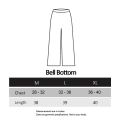 Women Bell Bottom Jeans Legging For Ladies High Waisted Flare Baggy Jeans Legging With Classic Wide Leg Pant / Palazzo Trouser / Flared Bottom/ Heavy Black Colour. 