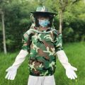 Beekeeping Clothing Full Body Beekeeping Suit Anti-sting Breathable Protective Jacket for Beekeeper Hooded Beekeeping Tools. 