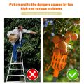 Portable High-altitude Fruit Picker Picking Loquat Picking Bayberry Tool Head Plastic Fruit Catcher Peach. 