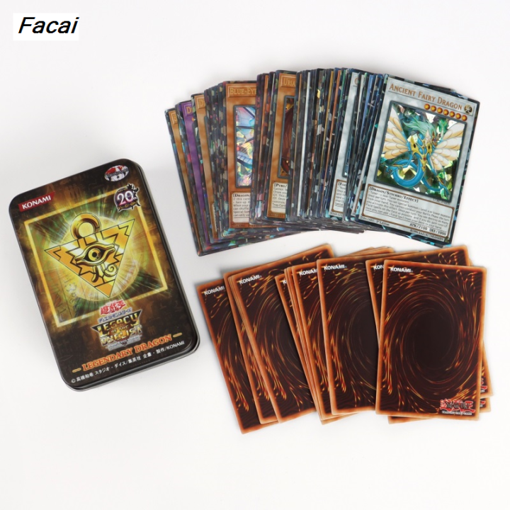 Facai%2066-148PCS%20Yugioh%20Cards%20with%20Tin%20Box%20Yu%20Gi%20Oh%20Card%20English%20Holographic%202025%20New%20Golden%20Letter%20Duel%20Links%20Game%20Card%20Blue%20Eyes%20Exodia%20-%20Image%202