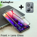 2 In 1 for Realme 9 Pro Screen Protector Tempered Glass Film + Lens Protector Glass Film Realme9 Pro full screen cover. 