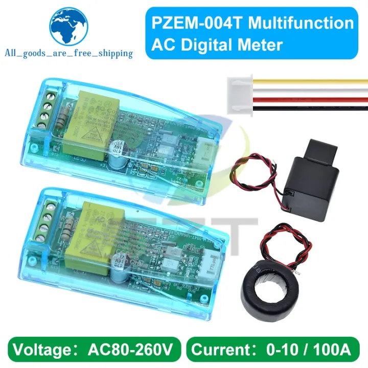 Tzt%20Ac%20Digital%20Multifunction%20Meter%20Watt%20Power%20Volt%20Amp%20Ttl%20Current%20Test%20Module%20Pzem-004t%20With%20Coil%200-100a%2080-260v%20Ac%20For%20Arduino%20-%20Image%203