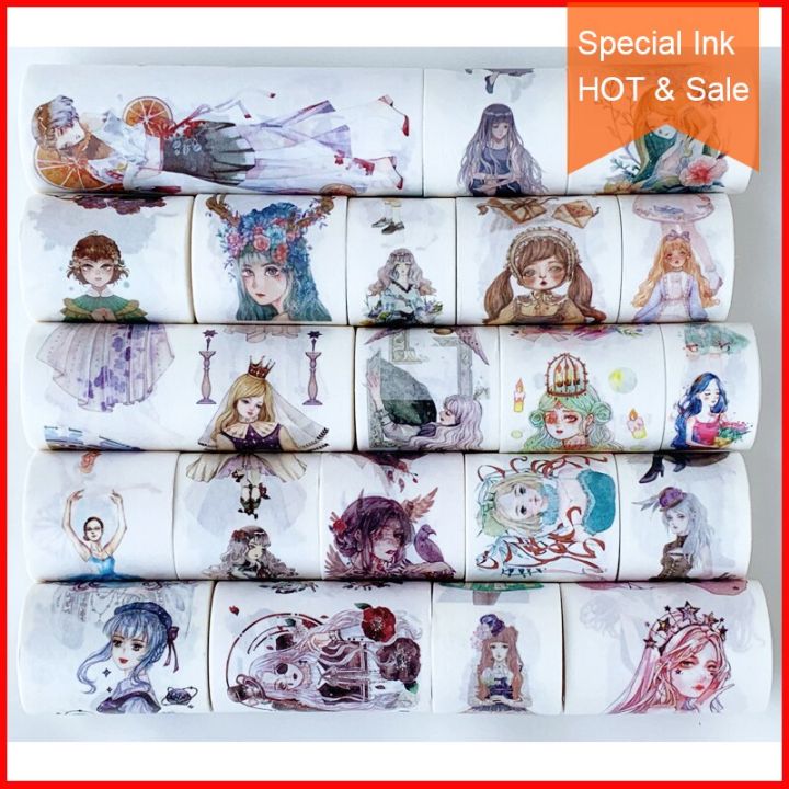 Free%20shipping,Special%20ink%20washi%20tape,69878,DIY%20masking%20tape,Scrapbook%20Diary%20gift,Many%20Coupons%20girl%20patterns.person%20-%20Image%202