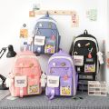 5pcs Cute Kawaii School Backpack for Girls Teenage Children Schoolbag Women Shoulder Aesthetic Backpacks Large Capacity Book Bag. 