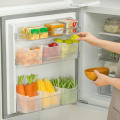 Refrigerator storage box food preservation box refrigerator side door vegetable and fruit spice storage box food container kitchen storage. 